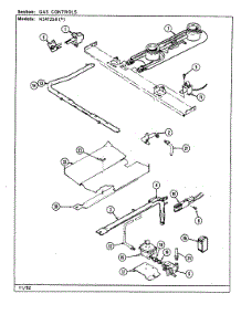04 - Gas Controls parts for Norge Range N3472SRA from AppliancePartsPros.com