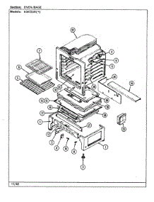 05 - Oven / Base parts for Norge Range N3472SRW from AppliancePartsPros.com