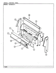 02 - Control Panel parts for Norge Range N3478XRW from AppliancePartsPros.com
