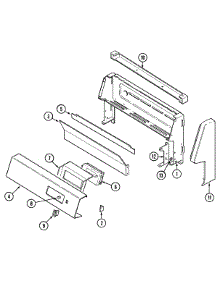 02 - Control Panel parts for Norge Range N3478XVA from AppliancePartsPros.com