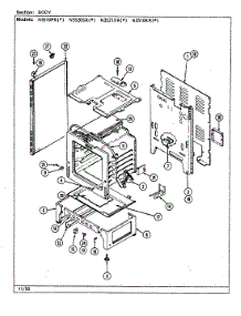 02 - Body (N3521xr, N3510kr) parts for Norge Range N3510KRA from AppliancePartsPros.com