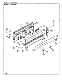 04 - Control Panel (N3521xpx) parts for Norge Range N3510PPA from AppliancePartsPros.com