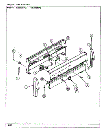 03 - Control Panel parts for Norge Range N3520SPA from AppliancePartsPros.com
