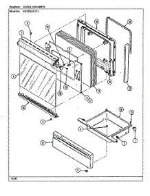 04 - Door / Drawer (N3520spx) parts for Norge Range N3520SPN from AppliancePartsPros.com