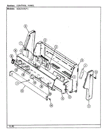 03 - Control Panel (N3521xr) parts for Norge Range N3521XRW from AppliancePartsPros.com