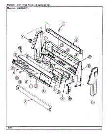 02 - Control Panel parts for Norge Range N3832XRA from AppliancePartsPros.com