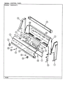 02 - Control Panel parts for Norge Range N3875XRW from AppliancePartsPros.com