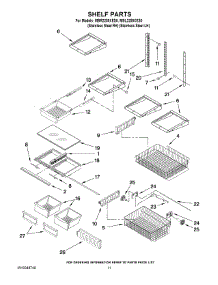 07 - Shelf Parts parts for Maytag Refrigerator MBR2258XES0 from AppliancePartsPros.com