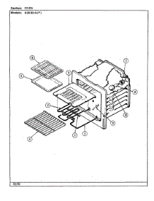 04 - Oven parts for Norge Range N3878XRA from AppliancePartsPros.com