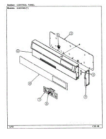02 - Control Panel parts for Norge Range N4231WRA from AppliancePartsPros.com