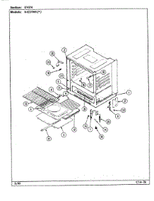 05 - Oven parts for Norge Range N4231WRA from AppliancePartsPros.com