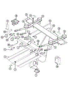 02 - Gas Controls parts for Norge Range N4251WTW from AppliancePartsPros.com