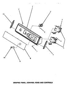 07 - Graphic Panel, Control Hood & Controls parts for Amana Washer NA2110 from AppliancePartsPros.com