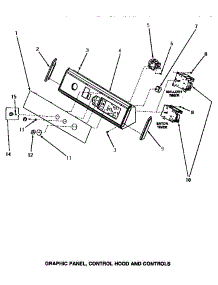 07 - Graphic Panel, Control Hood & Controls parts for Amana Washer NA3312 from AppliancePartsPros.com