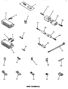 22 - Wire Terminals parts for Amana Washer NA3812 from AppliancePartsPros.com