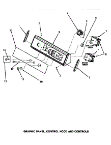 07 - Graphic Panel, Control Hood & Controls parts for Amana Washer NA4522 from AppliancePartsPros.com
