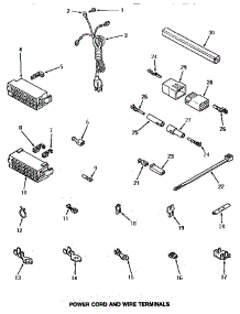15 - Power Cord & Wire Terminals parts for Amana Washer NA5330 from AppliancePartsPros.com