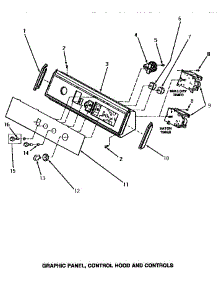 07 - Graphic Panel, Control Hood & Controls parts for Amana Washer NA6520 from AppliancePartsPros.com