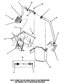 08 - Hoses / Back Fl Preventer & Vlv Brkt parts for Amana Washer NA6530 from AppliancePartsPros.com