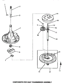 02 - 33227 Transmission Assy Components parts for Amana Washer NA6531 from AppliancePartsPros.com