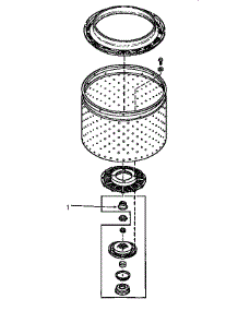 20 - Transmission Tube Seal (Change) parts for Amana Washer NA6821 from AppliancePartsPros.com