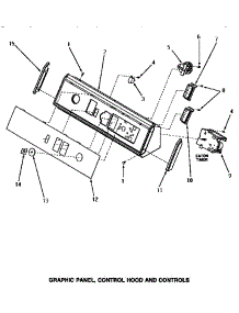 07 - Graphic Panel, Control Hood & Controls parts for Amana Washer NA7521 from AppliancePartsPros.com