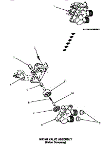 13 - Mixing Valve Assy (Eaton Company) parts for Amana Washer NA8831 from AppliancePartsPros.com