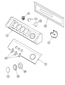 02 - Control Panel parts for Amana Washer NAV2330AWW from AppliancePartsPros.com