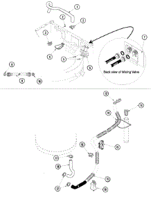 03 - Mixing Valve And Hoses parts for Amana Washer NAV2330AWW from AppliancePartsPros.com