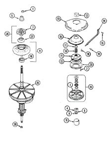 05 - Transmission parts for Norge Washer NAV3200AWW from AppliancePartsPros.com