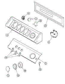 02 - Control Panel parts for Amana Washer NAV3330AWW from AppliancePartsPros.com