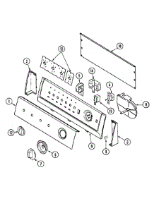03 - Control Panel parts for Admiral Washer NAV4200AGW from AppliancePartsPros.com