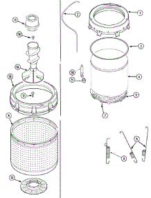 09 - Tubs (Inner & Outer) parts for Amana Washer NAV5800AWW from AppliancePartsPros.com