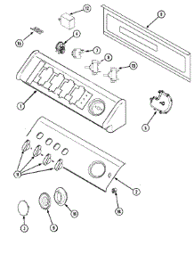 02 - Control Panel parts for Amana Washer NAV8800EWW from AppliancePartsPros.com