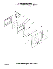 05 - Lower Door Parts parts for Maytag Range MET8885XB00 from AppliancePartsPros.com