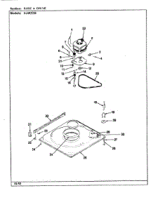 02 - Base & Drive (Rev. F-K) parts for Maytag Washer NAW2030A from AppliancePartsPros.com