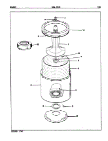 08 - Tub (Rev. E) parts for Maytag Washer NAW2030H from AppliancePartsPros.com