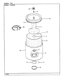 09 - Tub (Rev. F-K) parts for Maytag Washer NAW2030H from AppliancePartsPros.com
