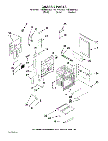 03 - Chassis Parts parts for Maytag Range YMET8885XS00 from AppliancePartsPros.com