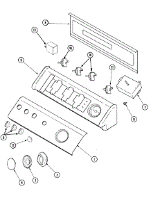 02 - Control Panel parts for Amana Dryer NDE7800AYW from AppliancePartsPros.com