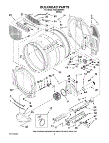 03 - Bulkhead Parts parts for Maytag Dryer YIED7300WW1 from AppliancePartsPros.com