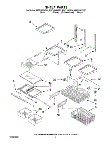 07 - Shelf Parts parts for Maytag Refrigerator MBF1958XEB0 from AppliancePartsPros.com