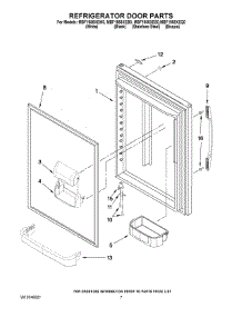 05 - Refrigerator Door Parts parts for Maytag Refrigerator MBF1958XES0 from AppliancePartsPros.com