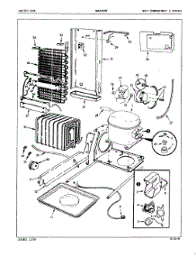 03 - Unit Compartment & System parts for Maytag Refrigerator NDNS229F / 5M57B from AppliancePartsPros.com