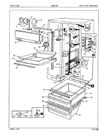 03 - Fresh Food Compartment parts for Maytag Refrigerator NDNS229FA / 5M57B from AppliancePartsPros.com