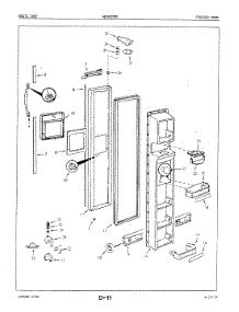 02 - Freezer Door parts for Maytag Refrigerator NDNS229GA / 5N65A from AppliancePartsPros.com