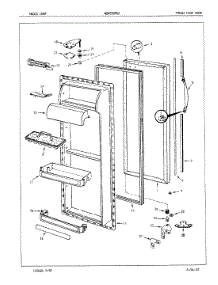 04 - Fresh Food Door parts for Maytag Refrigerator NDNS229GZA / 7L35A from AppliancePartsPros.com
