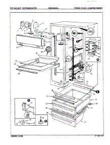 02 - Fresh Food Compartment parts for Maytag Refrigerator NDNS229J / 8N44A from AppliancePartsPros.com