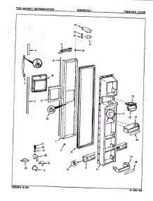02 - Freezer Door parts for Maytag Refrigerator NDNS229JA / 8L38A from AppliancePartsPros.com