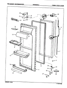 04 - Fresh Food Door parts for Maytag Refrigerator NDNS229JA / 8L38A from AppliancePartsPros.com